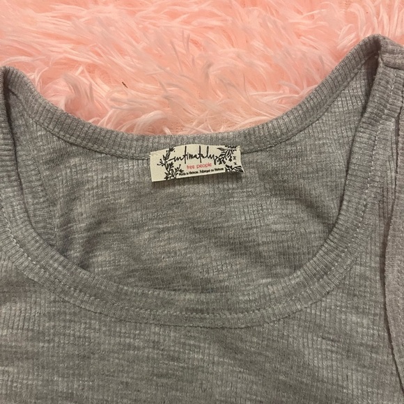 Free People Charcoal Sleeveless Tank - Picture 2 of 2